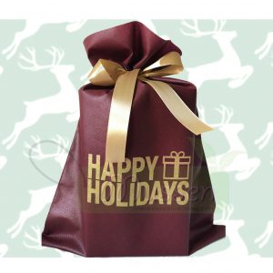 Gold & Maroon Christmas Goodie Bag